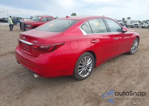 2021 Infiniti Q50 Luxe Awd z USA, uszkodzony, nr VIN JN1EV7BR5MM752869